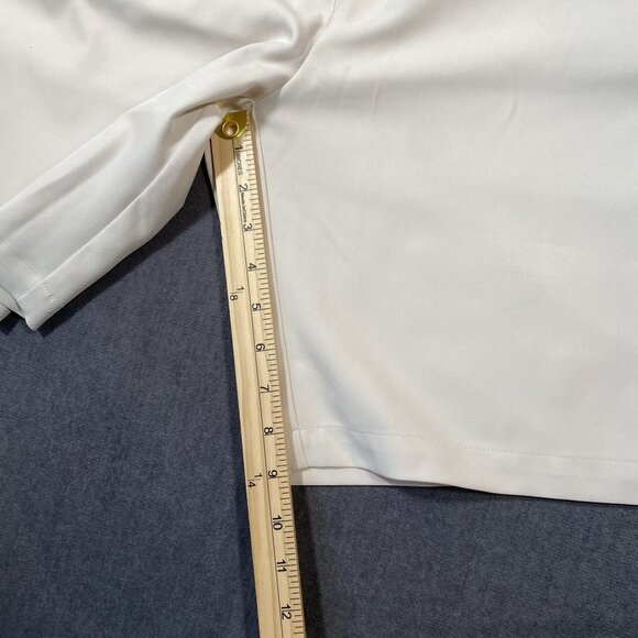 Peter Millar Beige Mens Tailored Chino Golf Shorts Size 42 Striped Lining Button - Picture 12 of 12